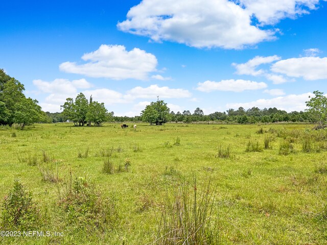 view of landscape featuring a rural view