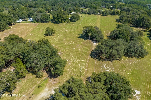 bird's eye view featuring a rural view