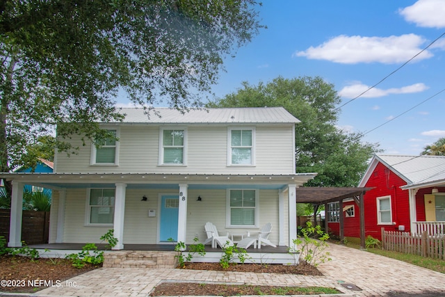 view of front of house featuring a porch