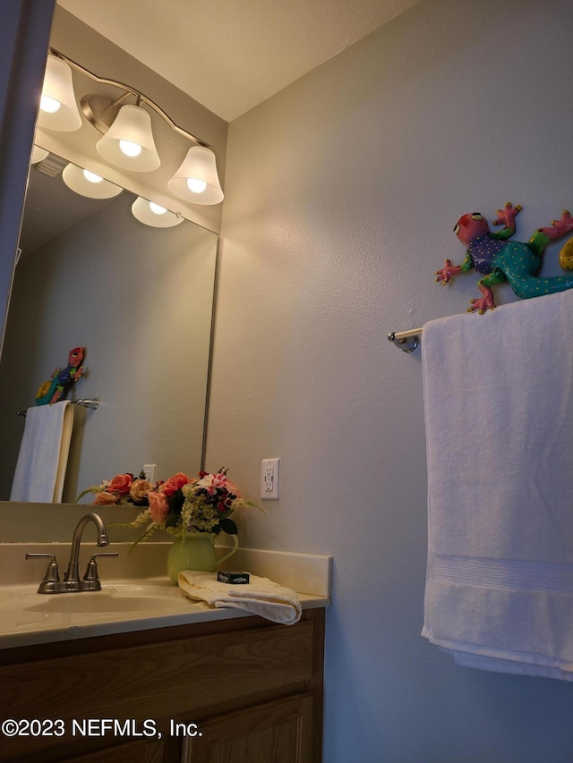 bathroom featuring vanity