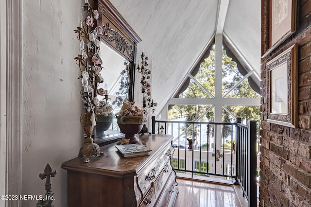 interior details with hardwood / wood-style floors