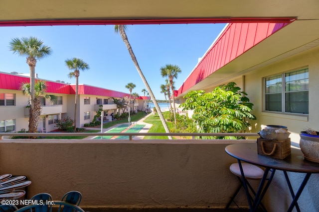 view of balcony