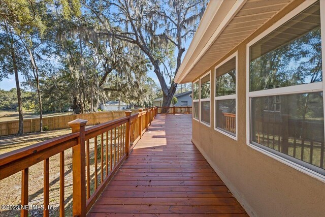 182 Cargo Way, Keystone Heights, FL 32656 - deck featuring a fenced backyard