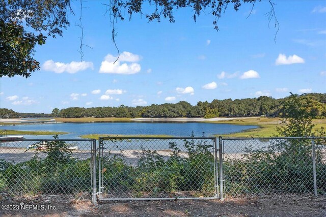 182 Cargo Way, Keystone Heights, FL 32656 - water view with a gate and fence