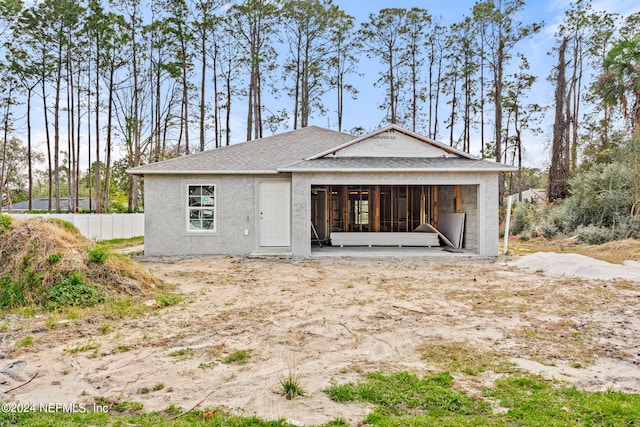 view of back of property