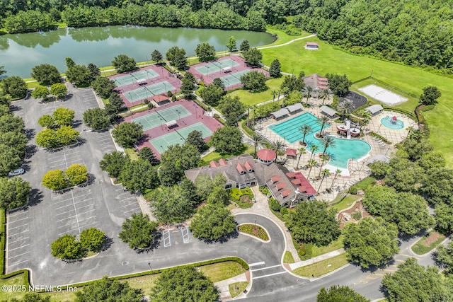 3176 Lowgap Pl, Green Cove Springs, FL 32043 - drone / aerial view of a large body of water and a pool