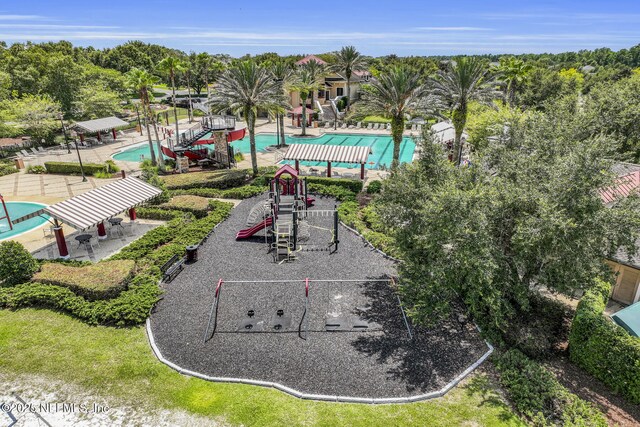 3176 Lowgap Pl, Green Cove Springs, FL 32043 - bird's eye view of a pool area
