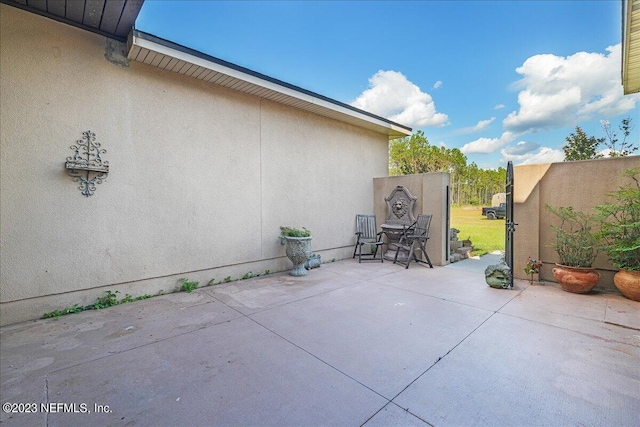 view of patio