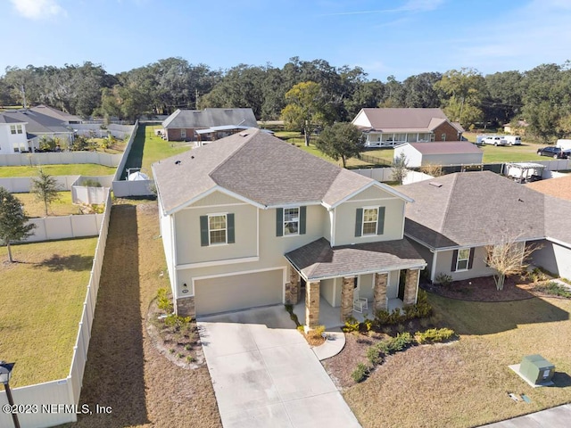 birds eye view of property