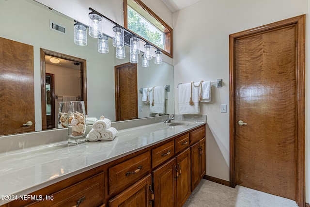 bathroom featuring vanity