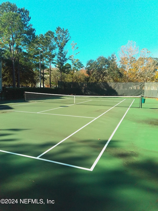 view of tennis court