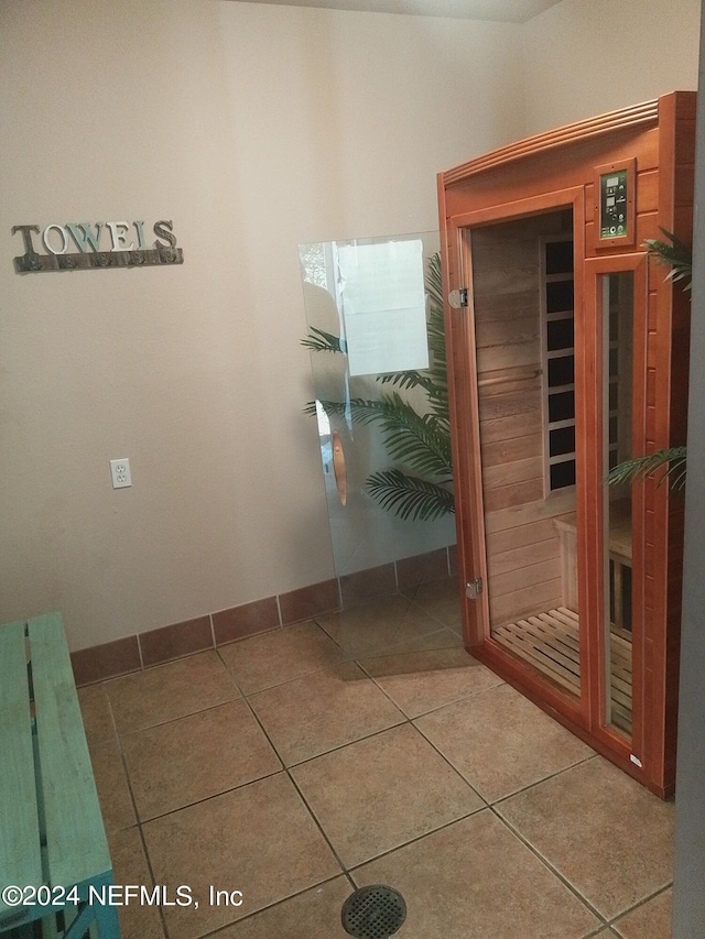 interior space featuring tile patterned floors