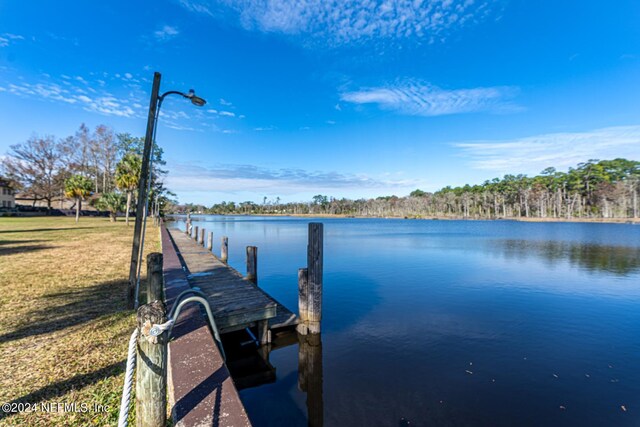 1530 El Prado Rd Unit 5, Jacksonville, FL 32216 - dock area featuring a water view