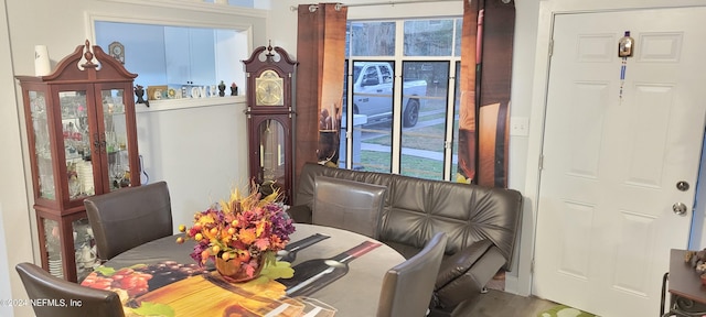 view of dining area