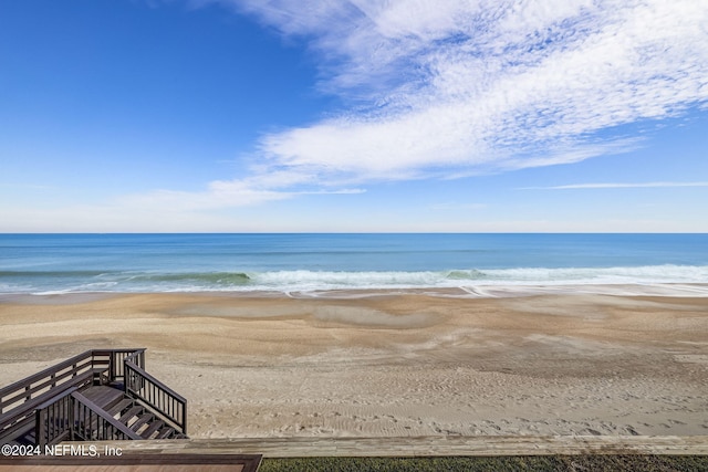 water view with a view of the beach