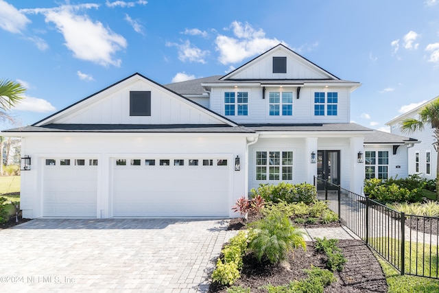 view of front of house featuring a garage