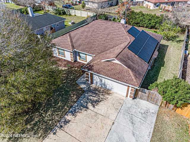 birds eye view of property