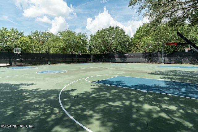 view of basketball court