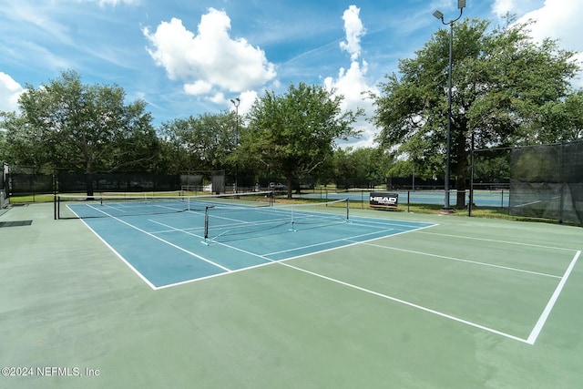 view of sport court