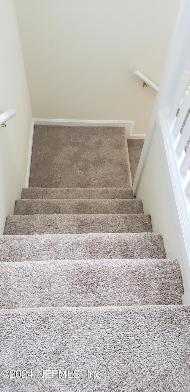 stairs with carpet