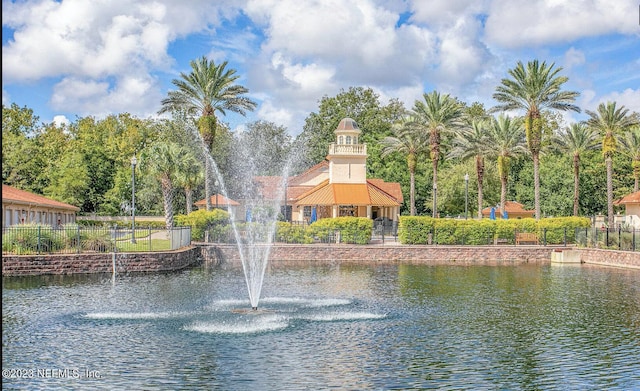 view of water feature