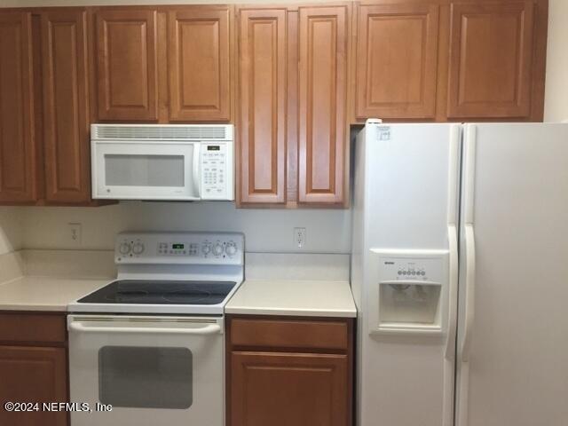 kitchen with white appliances