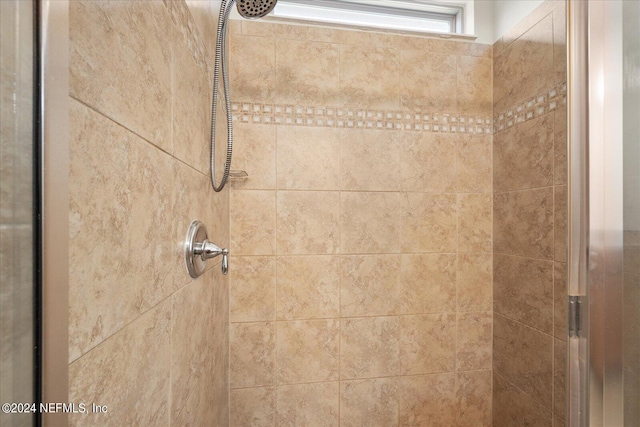 room details with tiled shower