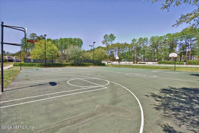 view of sport court