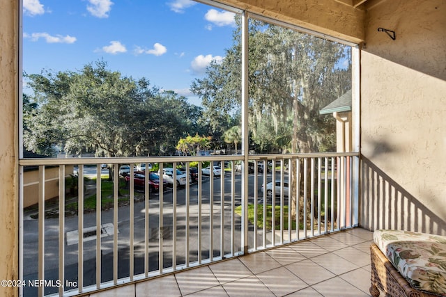 view of balcony