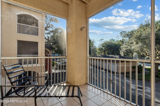 view of balcony