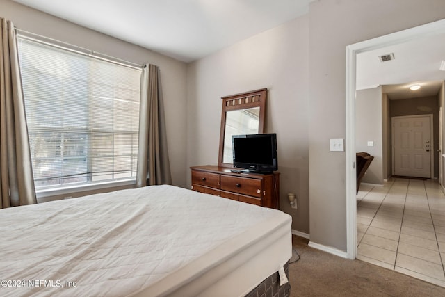 view of tiled bedroom