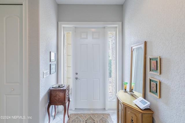 view of foyer entrance