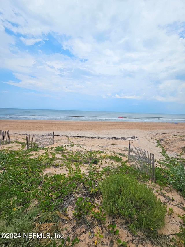 property view of water with a view of the beach