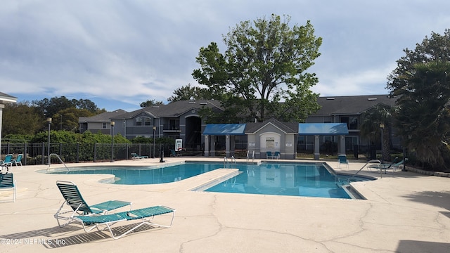 view of pool with a patio