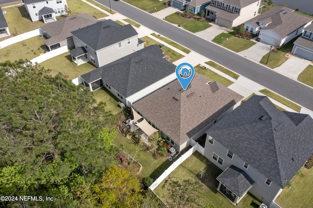 bird's eye view featuring a residential view