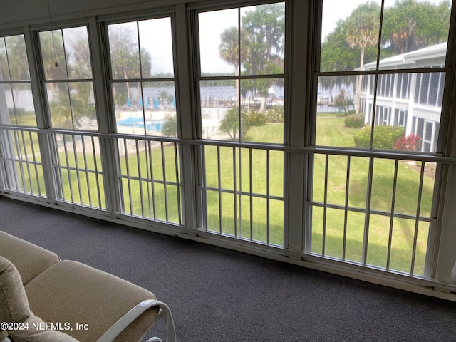 view of sunroom / solarium