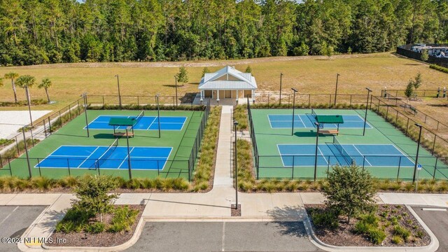 view of tennis court