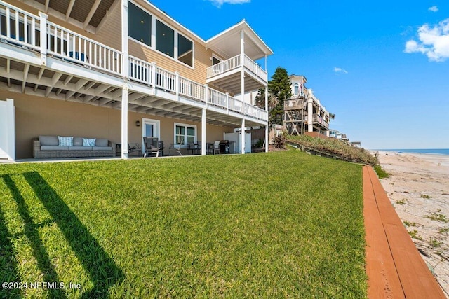 exterior space with a yard and a patio area