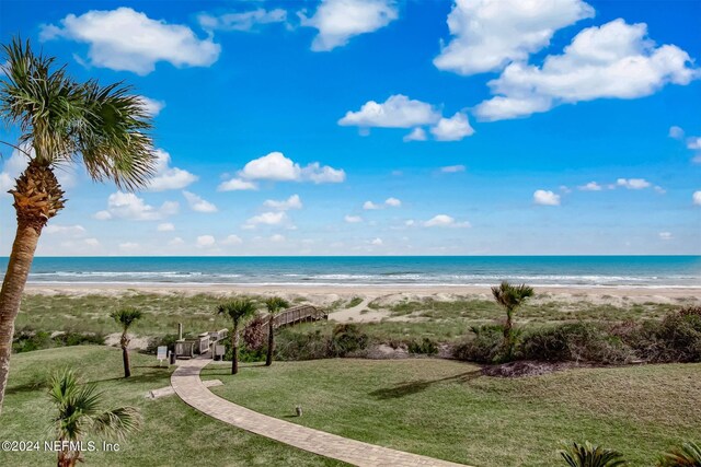 water view with a beach view