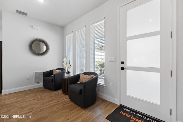 sitting room featuring a wealth of natural light