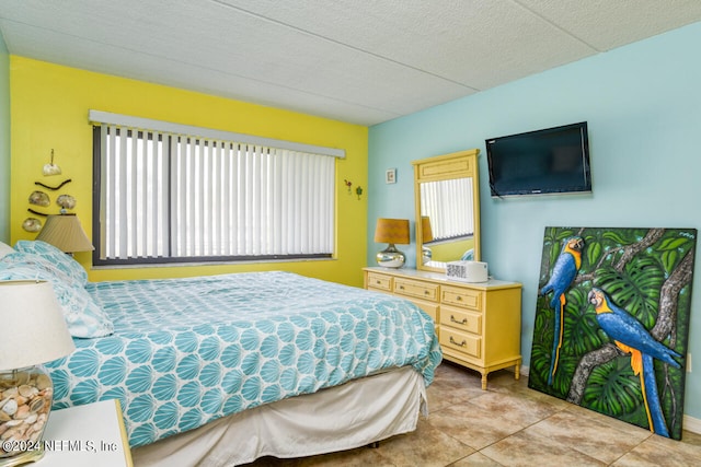 view of tiled bedroom