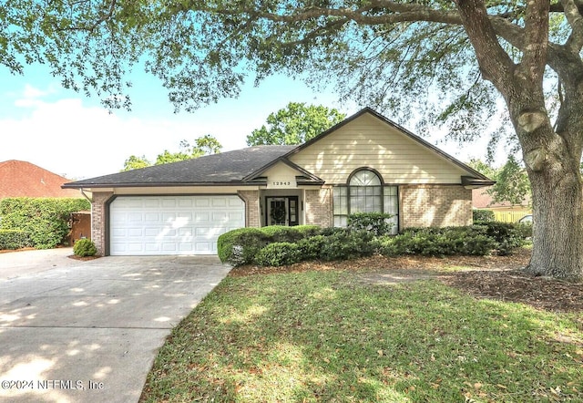 ranch-style house with a garage