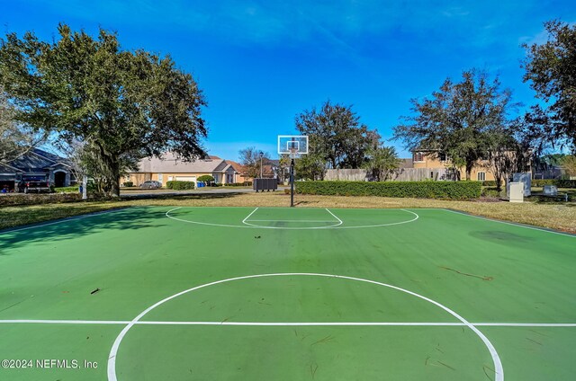 view of basketball court