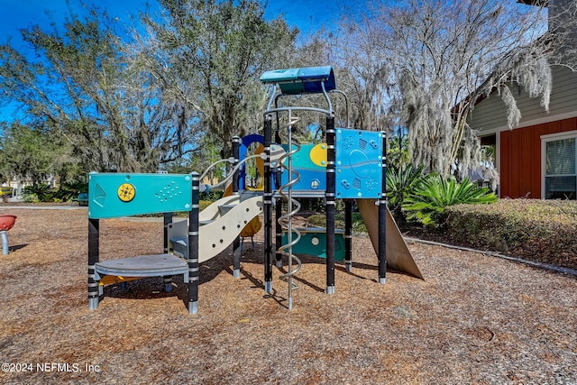 view of jungle gym