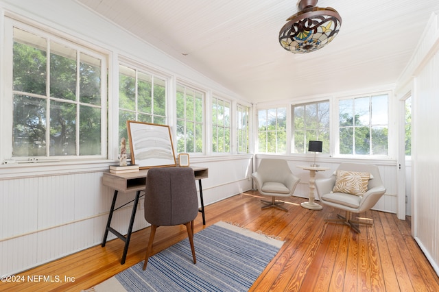 view of sunroom