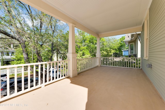 view of patio with a porch