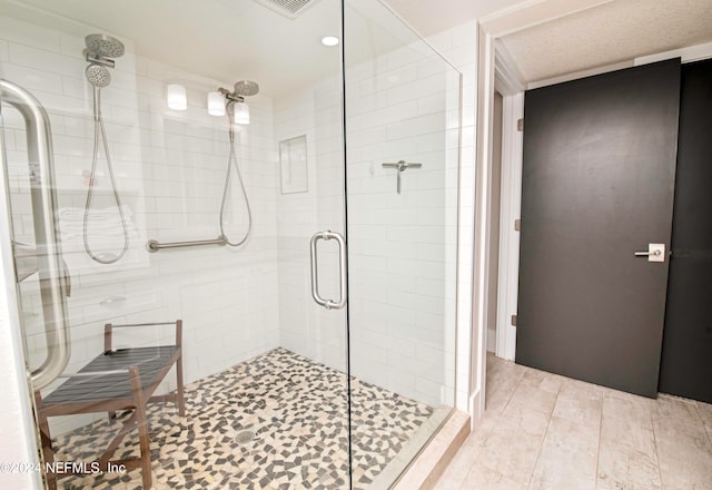 bathroom with walk in shower