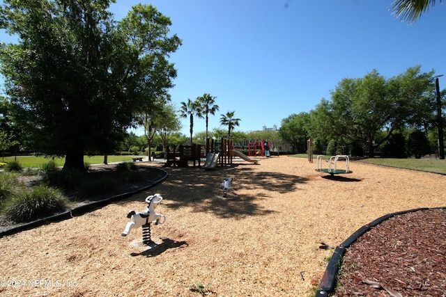 view of play area