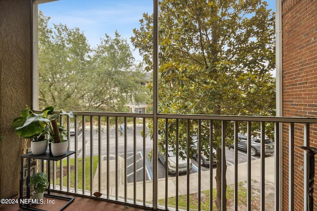 view of balcony