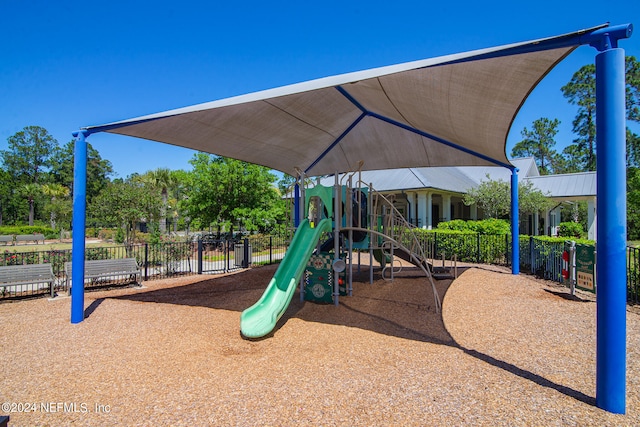 view of jungle gym